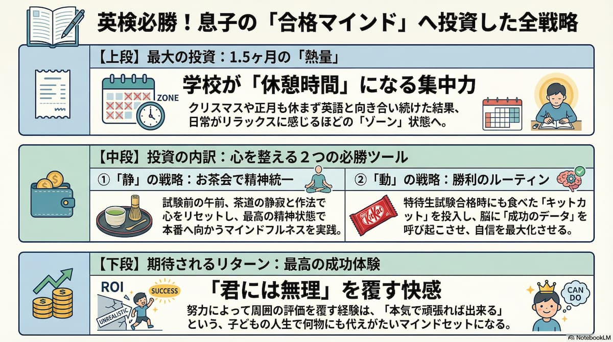 英検当日】「学校は休憩時間」と豪語する息子の熱量。お茶会から戦場へ向かう「特別な一日」 | でぶちょ社長の息子留学戦略室